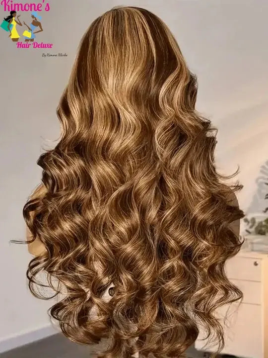 Honey Blonde Ombre Body Wave Wig | 13x6, 13x4, 4x4 & 5x5 HD Lace | Glueless | 180%-200% Density | 20"-40" Kimone's Hair Deluxe