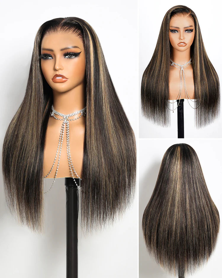 1B/27 Highlight Blonde Lace Front Wig | 13x6 & 13x4 HD Lace | 180%-200% Density | Brazilian Human Hair | Kimone's Hair Deluxe Kimone's Hair Deluxe