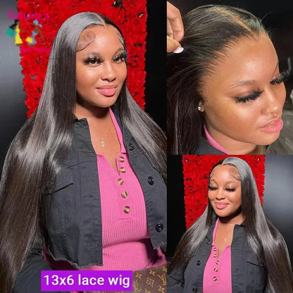 Bone Straight Glueless Wig | 13x4 & 13x6 HD Lace Front | 4x4 & 5x5 Closure | 220%-250% Density | Kimone's Hair Deluxe Kimone's Hair Deluxe