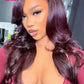 Black Cherry Body Wave Wig | Bold Color, Effortless Waves | 13x4 HD Lace, Everyday Wear, Glueless | Kimone's Hair Deluxe Kimone's Hair Deluxe