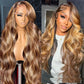 Honey Blonde Highlight Wig | Body Wave | 13x6 HD Lace Front | Brazilian Human Hair | Kimone's Hair Deluxe