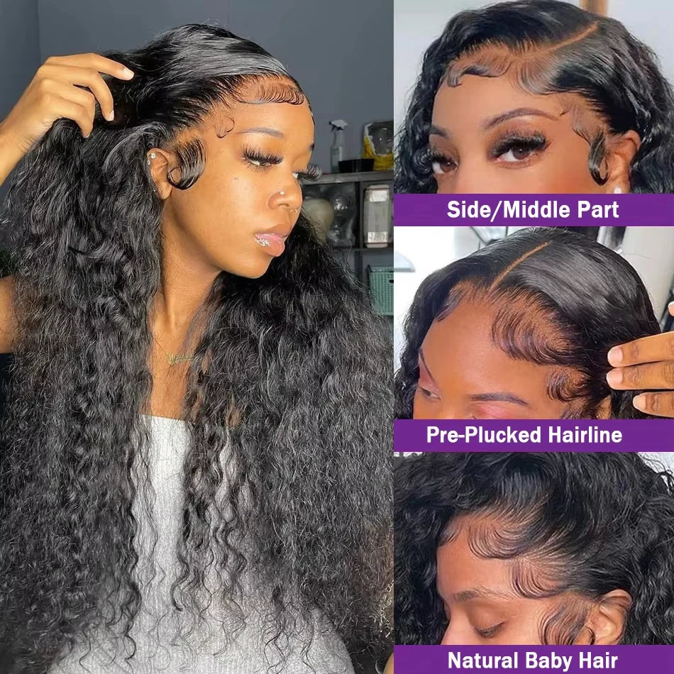 Deep Wave Wig | 13x6 HD Lace Front | 100% Virgin Human Hair | 180% Density | Kimone's Hair Deluxe Dropshipman