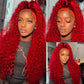 99J Red Deep Wave Wig | 13x4 & 13x6 HD Lace Front | Brazilian Human Hair | 180%-200% Density | Kimone's Hair Deluxe