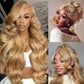 #27 Honey Blonde Body Wave Wig | 13x6 HD Lace Front | 180%-210% Density | Brazilian Human Hair | Kimone's Hair Deluxe