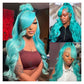 Teal Body Wave Wig | 13x6 HD Lace Front | Brazilian Human Hair | Pre-Plucked | Kimone's Hair Deluxe