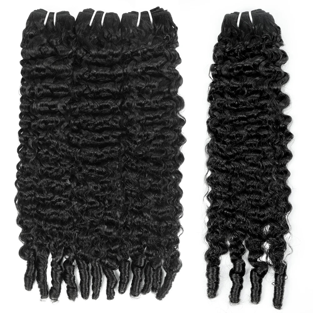 Burmese Curly Human Hair Bundles | 20A Raw Unprocessed Virgin Hair | 3-4 Bundle Deal | Kimone's Hair Deluxe