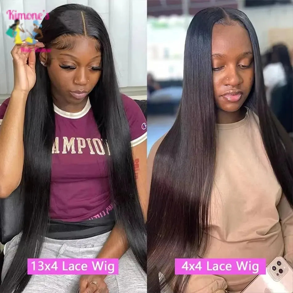 Bone Straight Glueless Wig | 13x4 & 13x6 HD Lace Front | 4x4 & 5x5 Closure | 220%-250% Density | Kimone's Hair Deluxe Kimone's Hair Deluxe