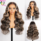 1B/27 Ombre Highlight Body Wave Wig | 13x6 Undetectable HD Lace | Pre-Plucked | Everyday Wear, Glueless | Kimone's Hair Deluxe Kimone's Hair Deluxe