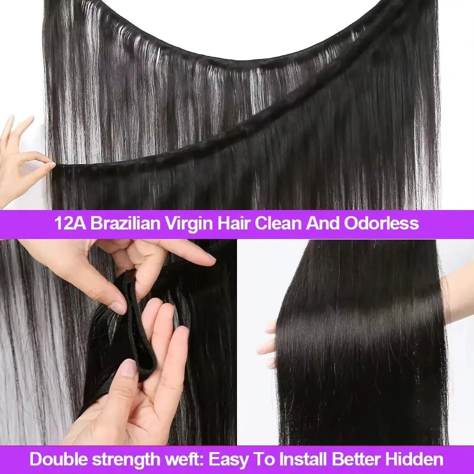 Bone Straight Vietnamese Raw Human Hair Bundles | 28-30 Inch | Double Weft | Kimone's Hair Deluxe Kimone's Hair Deluxe