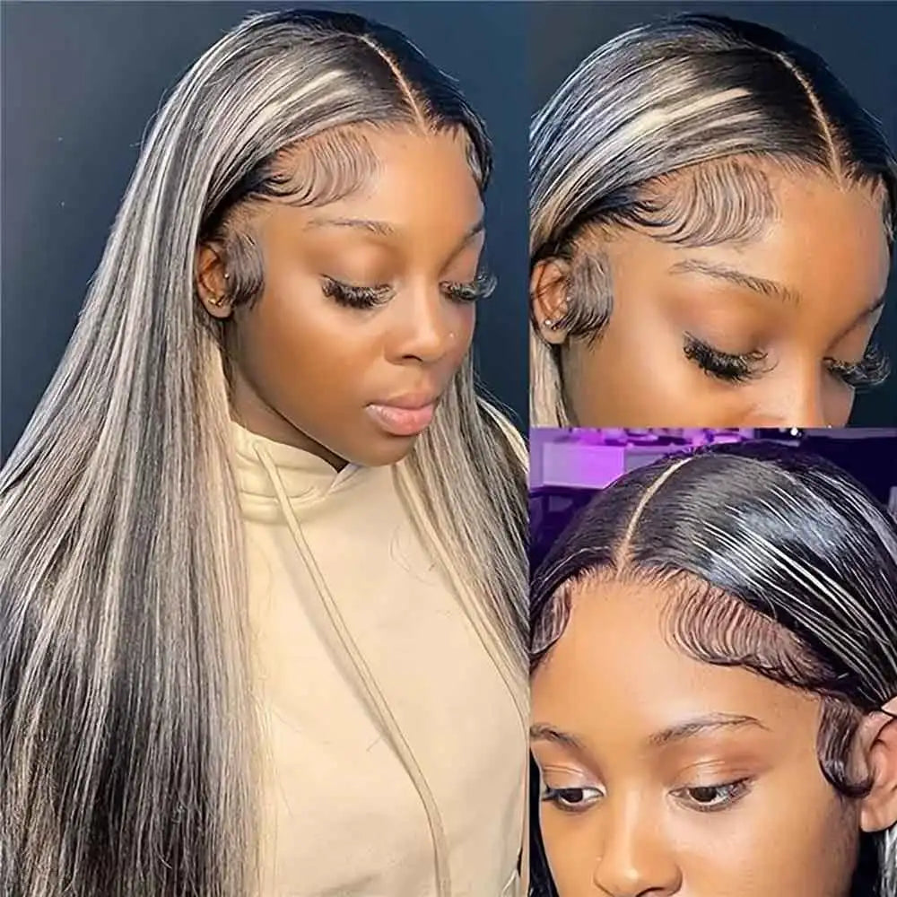Ombre Blonde Highlight Wig | 13x4 & 13x6 HD Lace Front | Body Wave & Straight Human Hair Wig
