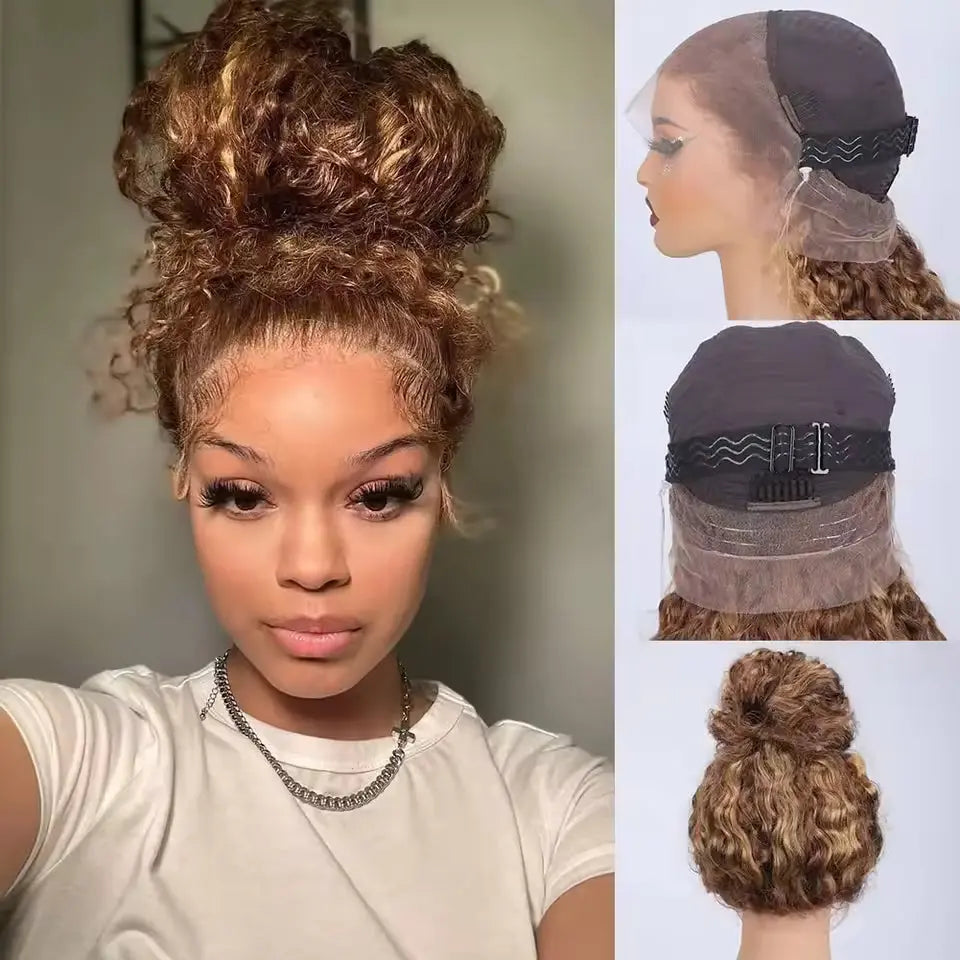 Vacation Hair Honey Blonde Highlight Wig | 13x6 HD Lace | Body Wave | Glueless | Brazilian Remy Kimone's Hair Deluxe