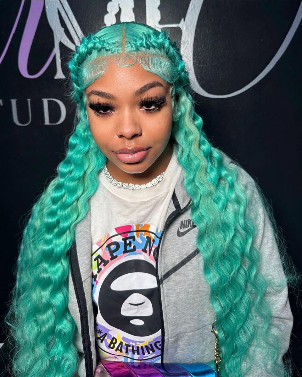 Aquamarine Loose Deep Wave Wig | 13x6 HD Lace | 18–32 Inches