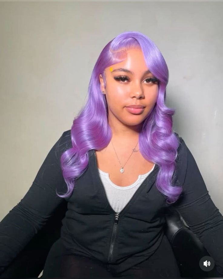 Lavender Body Wave & Straight Wig | 13x6 HD Lace Front | 100% Virgin Human Hair | Pre-Plucked | Kimone's Hair Deluxe 