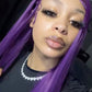 Purple Body Wave & Straight Wig | 13x6 HD Lace Front | Virgin Human Hair | Pre-Plucked | Kimone's Hair Deluxe Kimone's Hair Deluxe