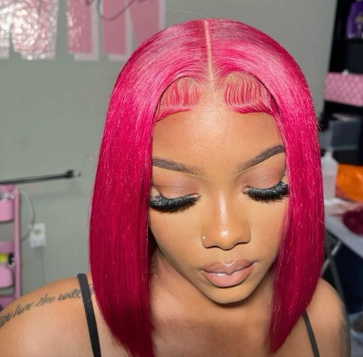 Colored Bob Wig | 13x6 HD Lace Front | Virgin Human Hair | Straight | Kimone's Hair Deluxe Kimone's Hair Deluxe