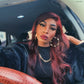 Burgundy Straight 360 Lace Front Human Hair Wigs 99J 150% Peruvian Remy Wig Preplucked With Baby