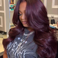 Black Cherry Body Wave Glueless Wig | 13x4 HD Lace Front | Wear & Go Human Hair Wig