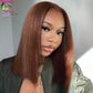 Sleek & Silky Straight Bob Wig | 13x4 HD Lace | Glueless | Brazilian Remy Kimone's Hair Deluxe