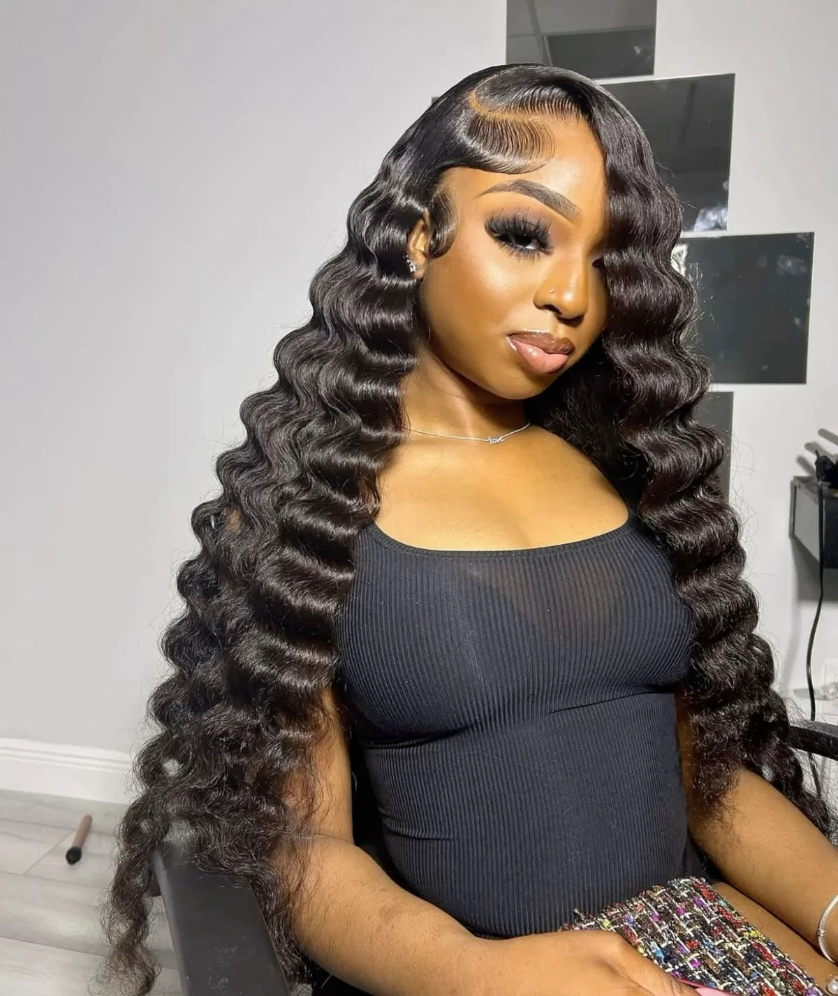 Loose Wave HD Lace Front Wig | Natural Black 1B | Kimone's Hair Deluxe