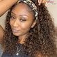 Deep Wave Headband Wig With Highlights #2/27 Human Hair Ombre 200168148