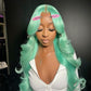 Mint Green Body Wave & Straight Wig | 13x6 HD Lace Front | 100% Virgin Human Hair | Pre-Plucked | Kimone's Hair Deluxe Kimone's Hair Deluxe