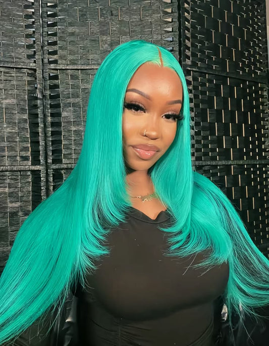 Aquamarine Body Wave & Straight Wig | 13x6 HD Lace Front | 100% Virgin Human Hair | Pre-Plucked | Kimone's Hair Deluxe Dropshipman