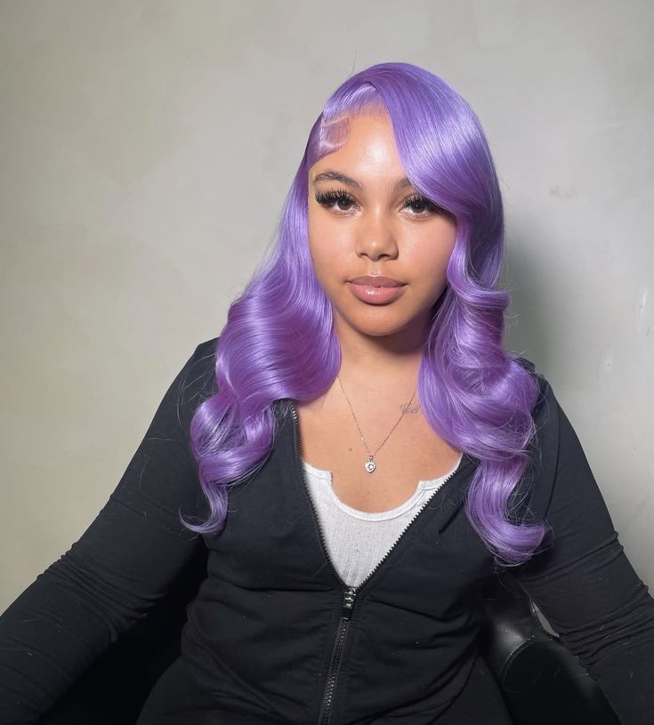 Lavender Body Wave & Straight Wig | 13x6 HD Lace Front | 100% Virgin Human Hair | Pre-Plucked | Kimone's Hair Deluxe Kimone's Hair Deluxe
