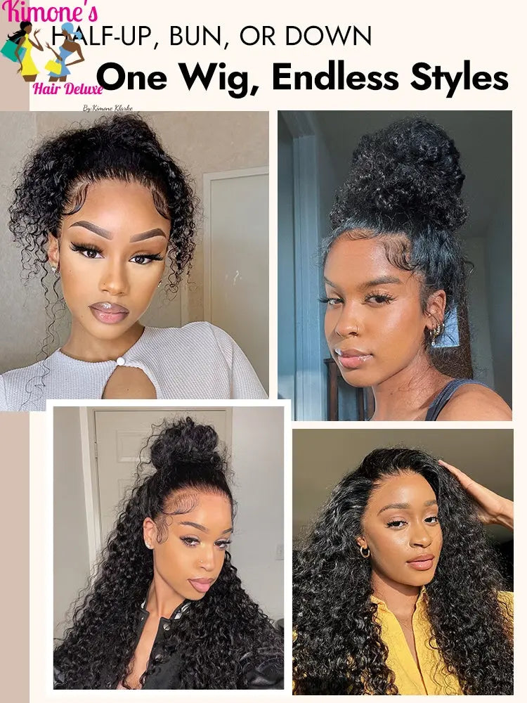Defined Curls 360 Full Lace Wig | Glueless, Invisible Strap | 13x4, 13x6, 4x4 & 5x5 | Brazilian Remy Human Hair | Kimone's Hair Deluxe Dropshipman