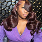 Black Cherry Body Wave Glueless Wig | 13x4 HD Lace Front | Wear & Go Human Hair Wig