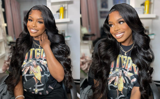 12A 13x6 Transparent  Lace front Human Bodywave 200% Wig 8-28IN