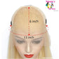 Inside view of a 613 Blonde Body Wave Wig showing 13x6 HD Transparent Lace dimensions and cap construction.