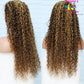 Highlight 13X4 Transparent 4/27 Ombre Lace Frontal Wigs Pre Plucked 10A Brazilian Remy Hair Wig