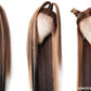 13X4 Deep Part Lace Front Human Hair Wig Straight Highlight Color Pre Plucked Line Bleached Knots