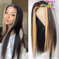Highlight Lace Front Wigs Human Hair Silky Straight Blonde T27 Color Pre Plucked 220% Density 12A