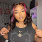 13x4-hd-lace-front-wig-hot-pink-skunk-stripe-straight-human-hair