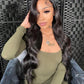 13x6 HD 10A Natural Black 200% Lace Front Straight Wigs 12-26 in