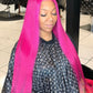12A Pink Colored 13x4  Lace Wig 180%  HD Transparent Wig 10-26