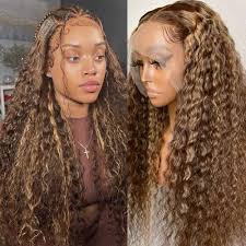 P4/27 Highlight Water Wave Wig | 13x6 HD Lace Front | Brazilian Human Hair | Kimone's Hair Deluxe
