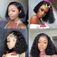 Natural Wave Short Bob Wig With Pre Plucked Hairline 8-14 150% 13X4 Lace Front Wig 200168148