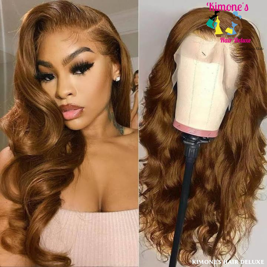 Chestnut Brown #30 Colored 13X6/13X4 180% Virgin Medium Lace Front Wig 200168148