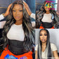 Highlight Lace Front Wigs Human Hair 180% Platinum Blonde Bodywave/straight 5X5 Wig 180 Density Pre
