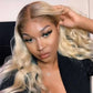 613 Blonde Wig With Dark Roots Human Hair Undetectable 13x6 HD Lace | Body Wave & Straight | 16–42 Inch | Kimone's Hair Deluxe