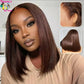 Sleek & Silky Straight Bob Wig | 13x4 HD Lace | Glueless | Brazilian Remy Kimone's Hair Deluxe