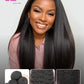 Kinky Yaki Straight Hair Bundle | Sleek & Silky Virgin Hair Kimone's Hair Deluxe