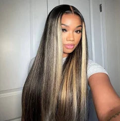 1B/27 Highlight Blonde Lace Front Wig | 13x6 & 13x4 HD Lace | 180%-200% Density | Brazilian Human Hair | Kimone's Hair Deluxe