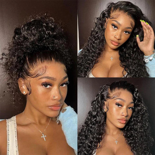 Deep Wave Glueless 360 HD Full Lace Wig | 13x4 13x6 Water Wave | 4x4 5x5 Closure | Kimone's Hair Deluxe Dropshipman
