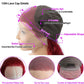 Red Wavy Colored Red Wigs 180% Women 13x4 Body wave 9A Virgin Hair  Lace wig